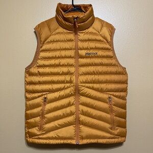 Marmot Highlander Down Vest 700 Fill Down Large Bronze Color